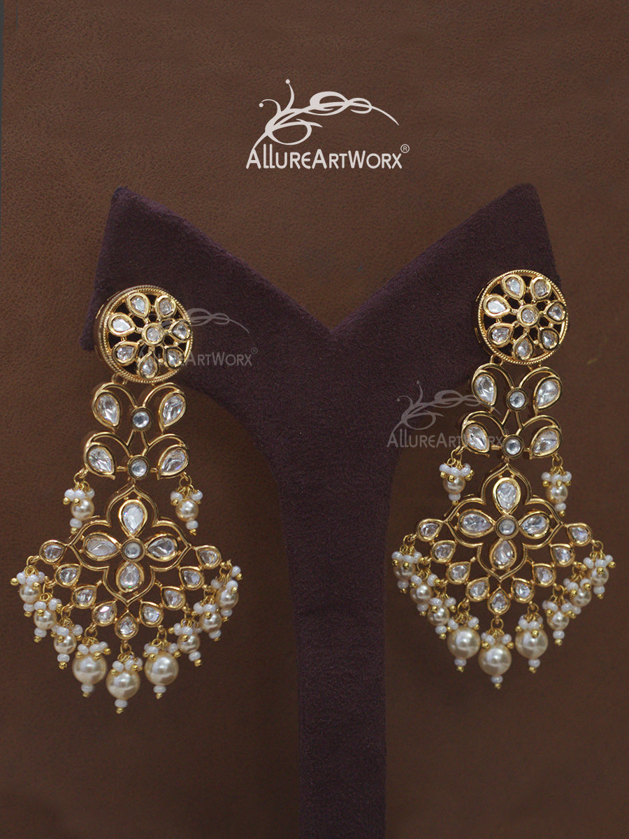 Kundan Earrings(long)